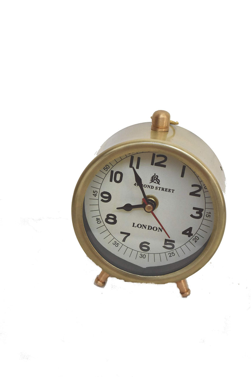 New Table Clock Brass Antique Marine Nautical Style Home Decor