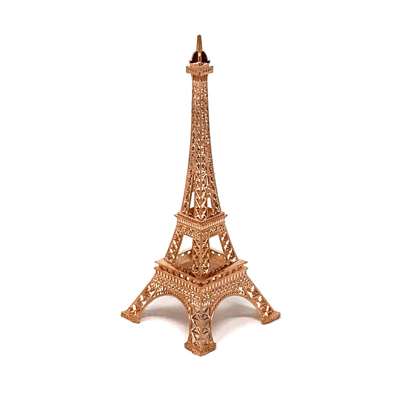 Allgala Eiffel Tower Statue Decor Alloy Metal, and Size (10", Rose Gold)