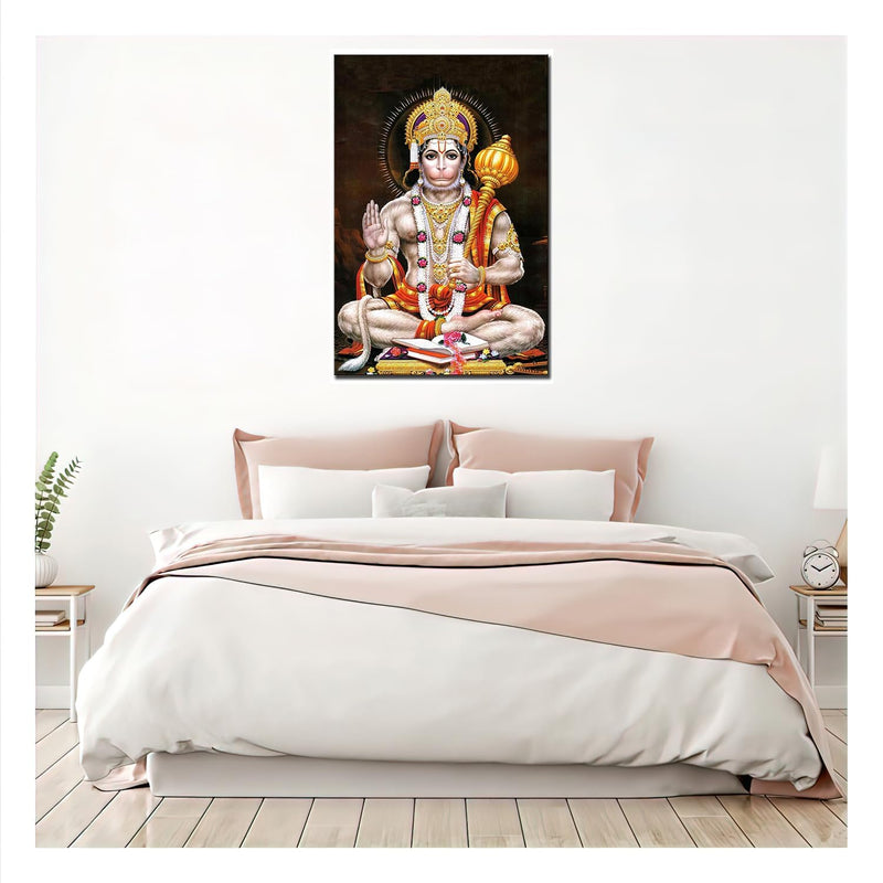 Wallpics® Loard Hanuman Waterproof Vinyl Sticker Poster for Home Decor (20 x 30 inch)