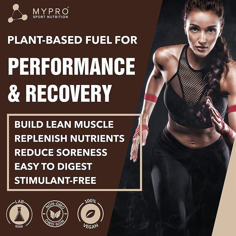 Mypro Sport Nutrition Plant Protein Powder Pea & Brown Rice Protein (23g protein,22 Vitamins & minerals,5g BCAA) Plant Based Vegan Protein Supplement For Men & Women (Chocolate Flavour -1000 Gm)