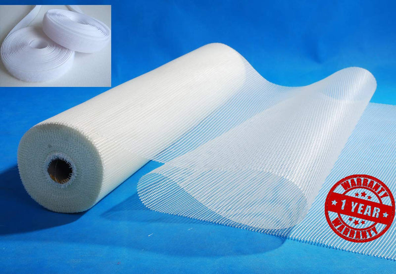 NETFLY MOSQUITO NET Mosquito Net for Window with Fiber Glass Mesh 4/7feet(120/210cm) 48/84Inches 1 Year Guarantee Without Stitched (White Color) 200GSM Model NO:47