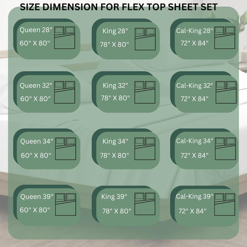 Top split king sheets sets for adjustable beds, Half split king sheet sets for adjustable beds deep pocket, 34" Split Top king Sheets 400 Thread Count 100% Cotton (Half Split Fitted), Light Blue Solid