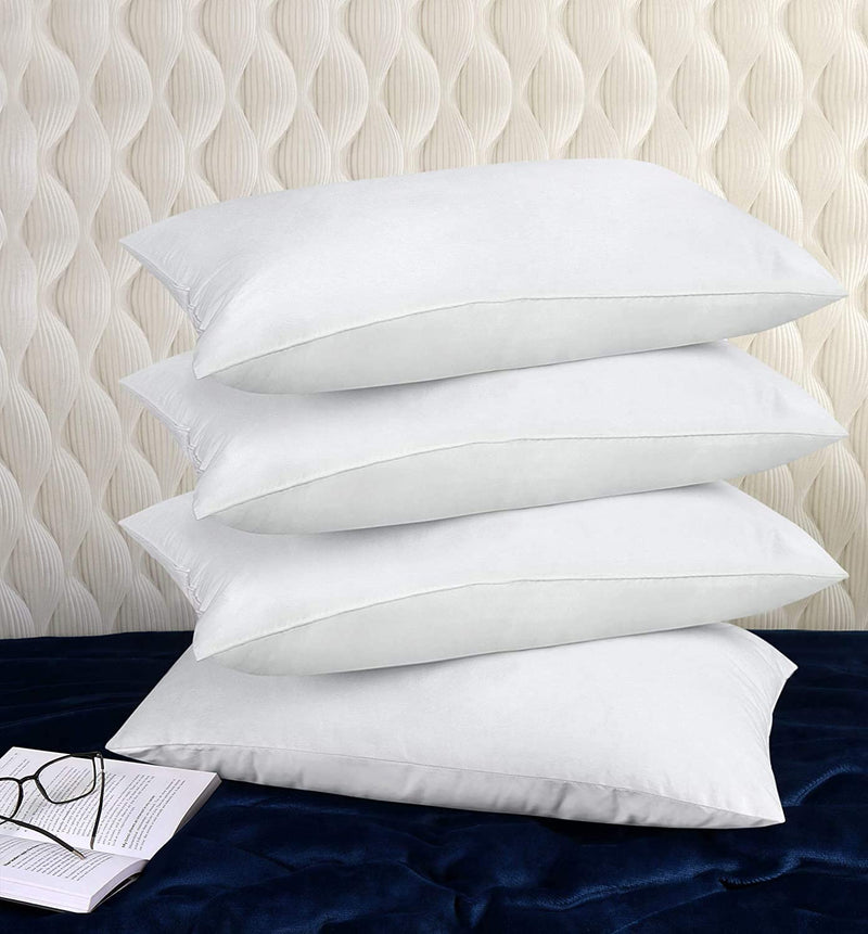 Rehen Sehen Pillow Bedroom & Living Room Sleeping Pillow, Luxurious Bed Pillows Sofa White Microfiber Set 16X24 inches Microfibre Pillow(Solid Pillow) Set of 2