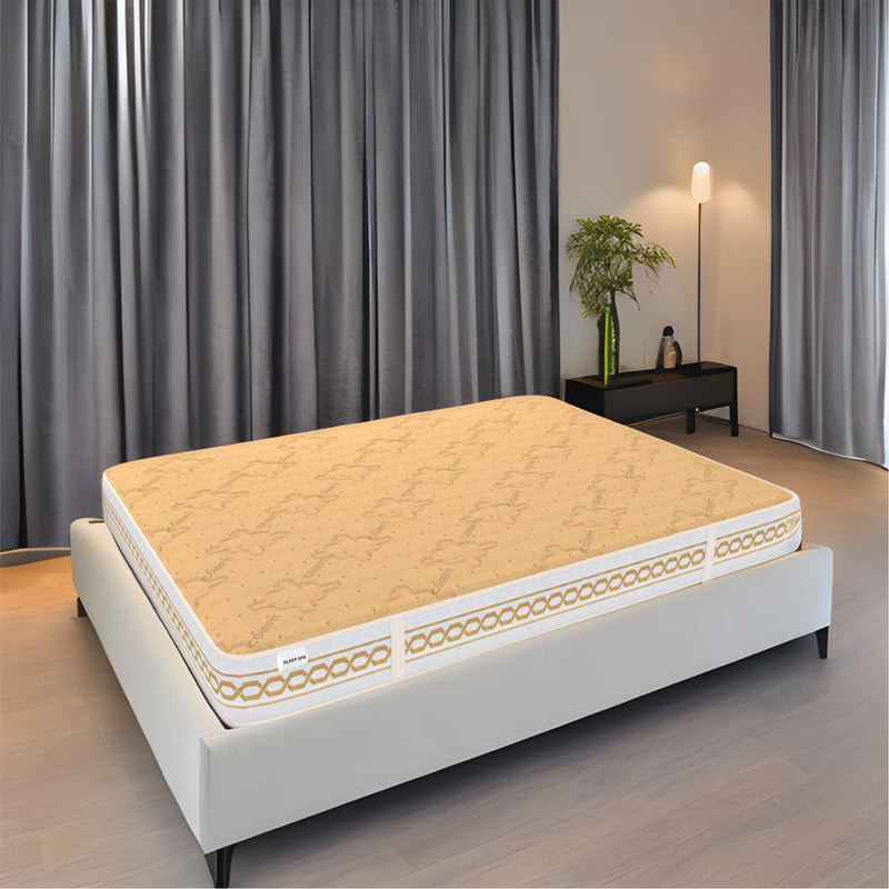 SLEEPSPA Super Contour High Tensile Bonnell Spring 10 inch Double Size Mattress | ISP Technology | for Hotel Like Comfort|for Hard Back Sleepers | with 7 Year Warranty (L x W: 78 inch x 48 inch)