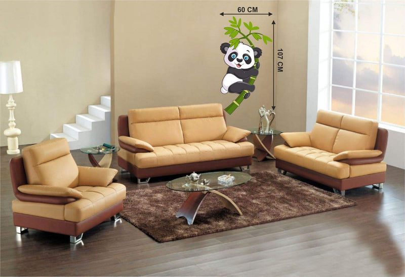 MERICAL Set of 2 Wall Stickers Baby Panda | Green Tree for Home, Hall, Bedroom, Livingroom & Kitchen