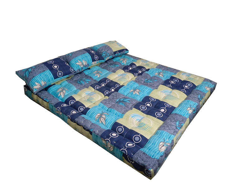 FMS Mattress - Organic Kapok/Silk Cotton/Ilavam Panju King Size Mattress.[ Size 6 x 6.5 ft/ 72 x 78 x 6 Inches ](Multicolour)