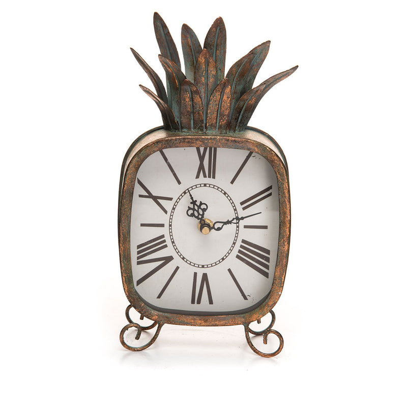 Foreside FCTT04217 Pineapple Tabletop Clock