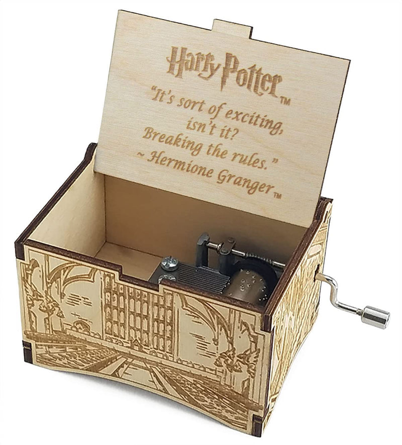 TheLaser'sEdge, Hogwarts Castle with The Music of Hedwig's Theme, Personalizable Laser Engraved Music Box (Std Quote