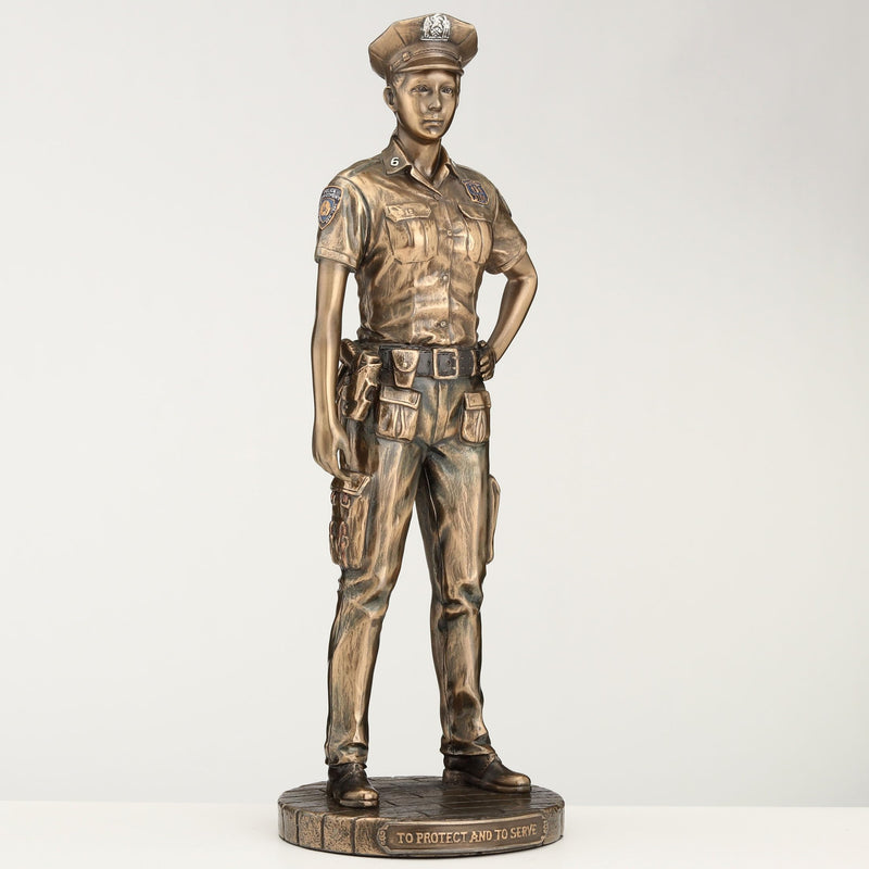 Veronese Design Police Woman to Protect and Serve Police Officer Tribute Statue