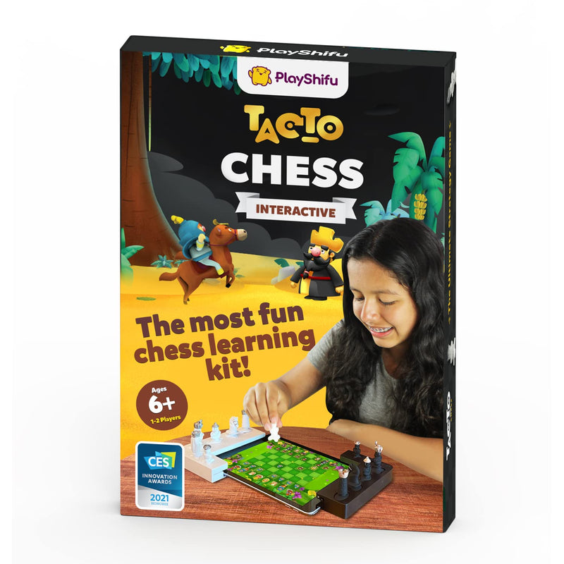 Shifu Enhance Your Kid S Strategic Thinking with Tacto Chess: Learn, Practice & Outsmart with Extensive Learn Mode, Move Predictor & Mini-Puzzles | 2-Player Or Ai Single-Player | Gifts for Kids