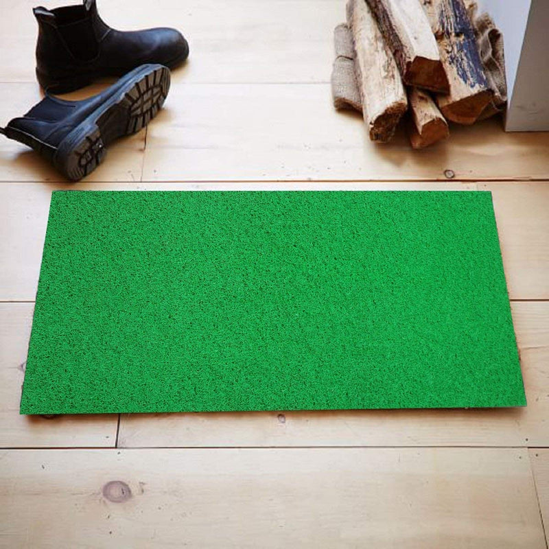 Viihaa Pvc Cushion Dirt Rub Off Mesh Entrance Doormat Foot Mat With Anti-Slip Rubber Backing Rectangular Door Mat For Home, Bed Room,Bathroom,Offices,Restaurants,Hospitals&Shops(Green,18X30Inch,1 Pc)