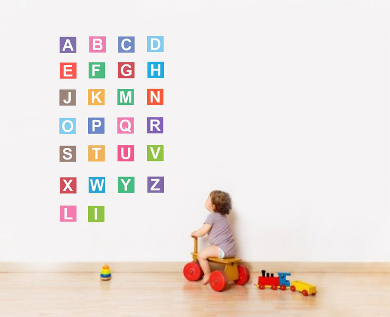 Asmi Collections Alphabets Wall Stickers for Kids Room