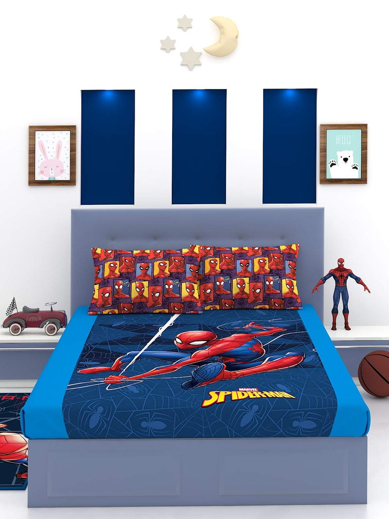 Marvel Spiderman Cotton Double Bedsheet 270 x 270 cm