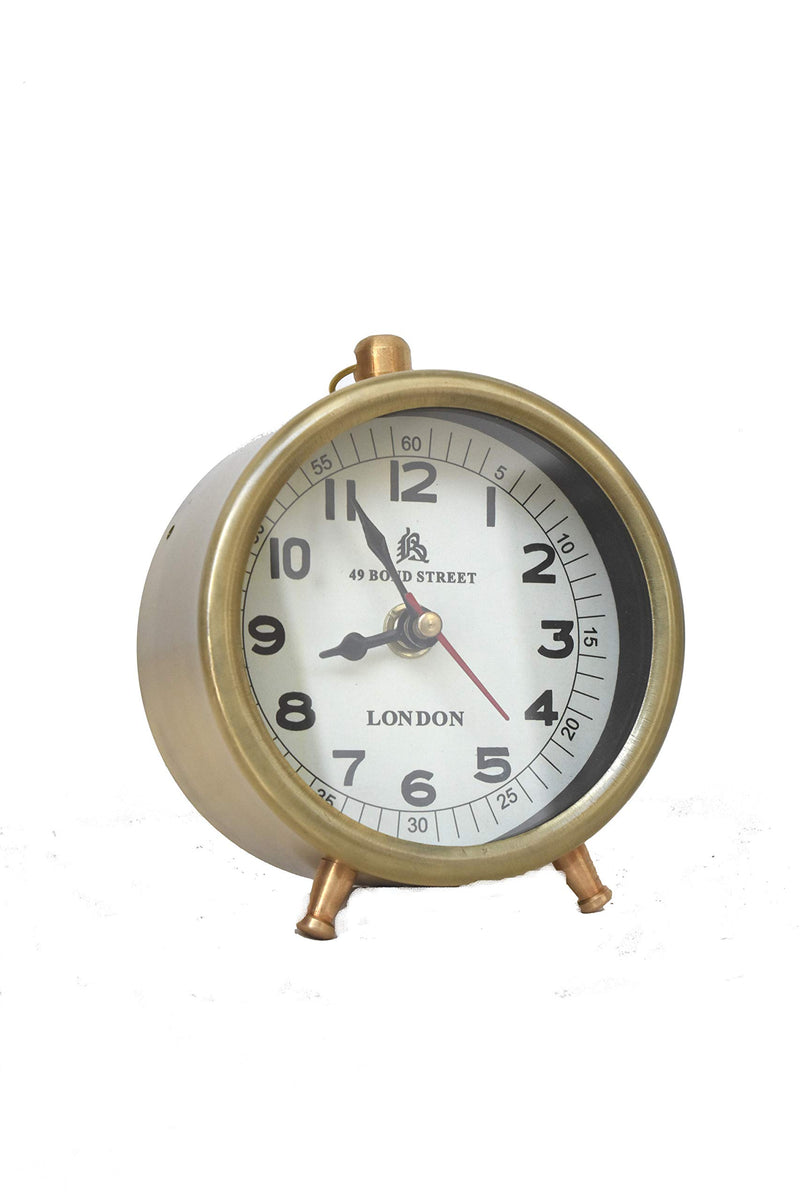 New Table Clock Brass Antique Marine Nautical Style Home Decor