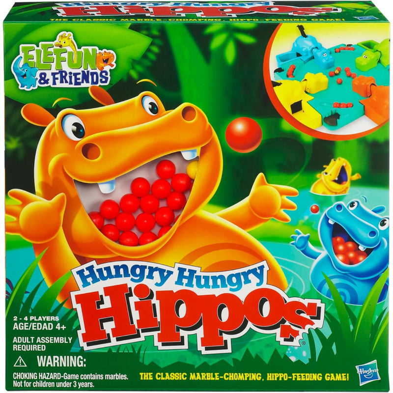 Hasbro Gaming Hungry Hungry Hippos Game, Fun Board Game for Kids, Game for Boys and Girls Ages 4 Years Old and Up, Gift for Kids & Families