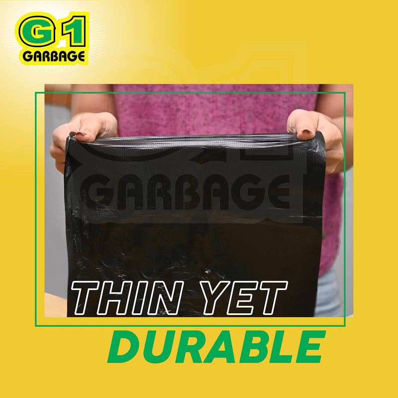 G-1 Disposable Garbage Bag (19 x 21 Inches, Black) - Pack of 90