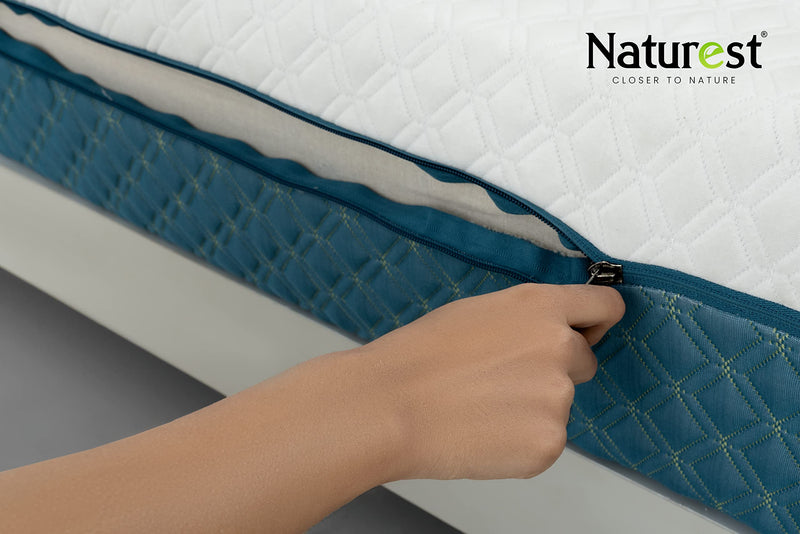 Naturest Relive 10 Inch 100% Pure Certified Natural Latex Rubber King Size Mattress (72 x 72 x 10 Inch)