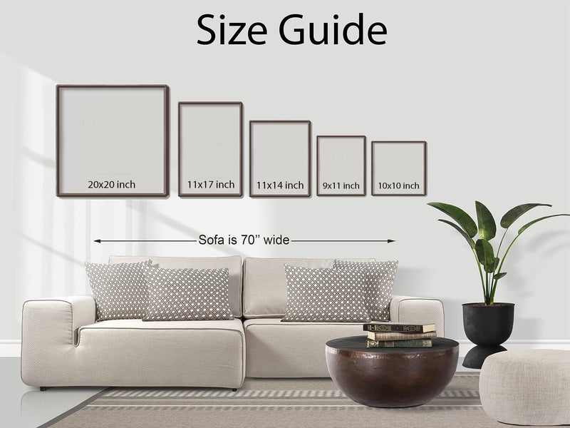 GADGETS WRAP Printed Photo Frame Matte Painting for Home Office Studio Living Room Decoration (11x17inch Black Framed) - Bosque
