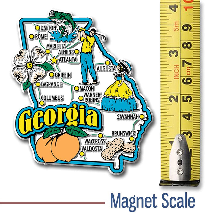 Six-Piece State Magnet Set - Georgia