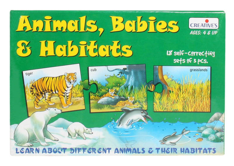 Creative Educational Aids P. Ltd. 0945 Animal Babies & Habitats|Multicolor