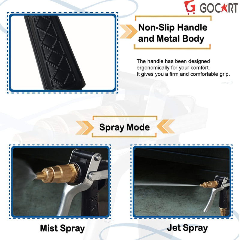 GOCART WITH G LOGO Metal trigger brass nozzle water spray gun