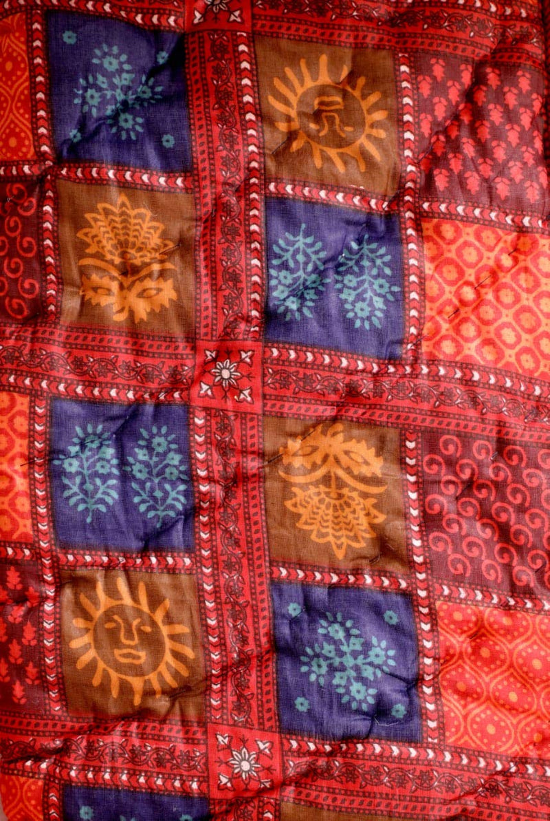 THROW KING Rajasthani Traditional Cotton Razai, Rajai, Ac Blanket Sanganeri Jaipuri Quilt Blanket(Single Bed)