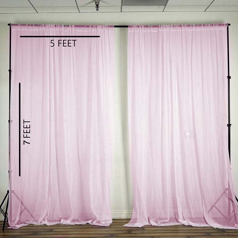 SpecialYou Ganpati Decoration Items for Home Pink Sheer Net Curtain for ganpati Decoration Background with Artificial Green Vines & Fairy Light for Ganesh chaturthi Decoration Items- 10 Items
