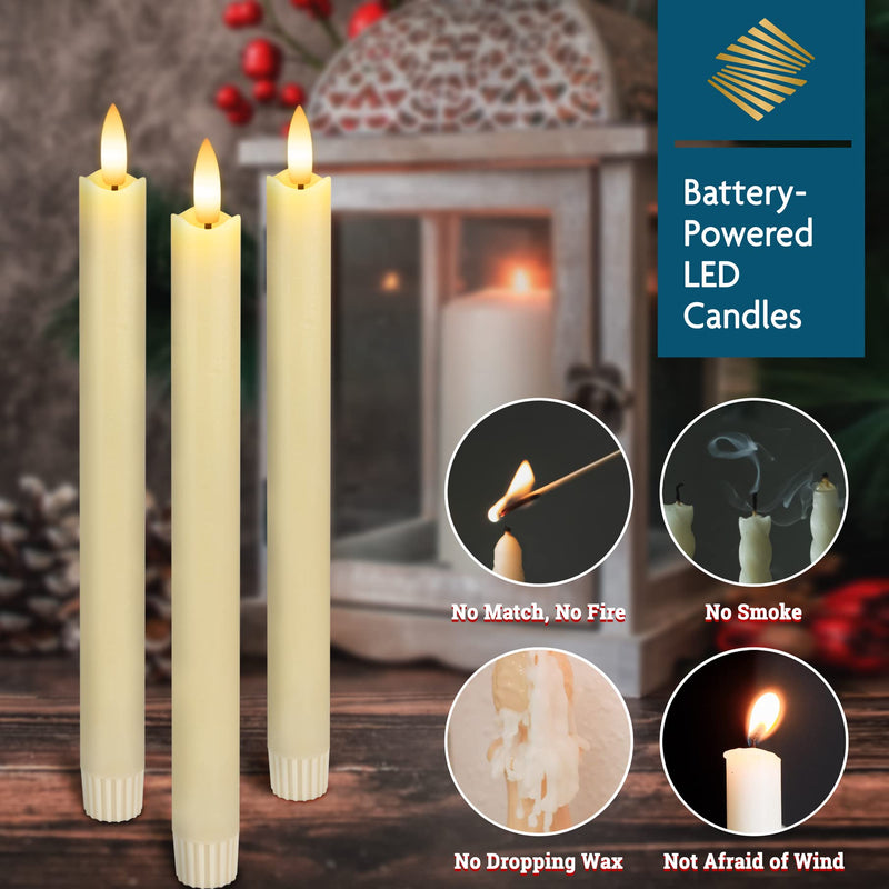 SEHNSY Flameless Taper Candles