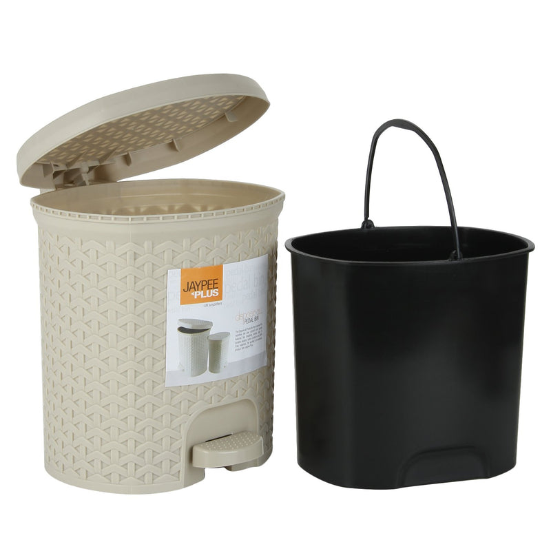 Jaypee Plus, Dispose all Small, Pedal Bin,1,Beige, 5 Litre