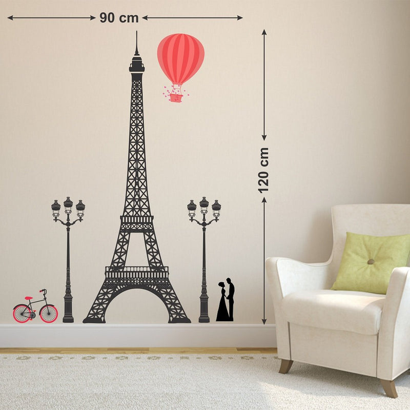 Wallstick Paris Love City wallstickers (Vinyl 120 cm x 90 cm)