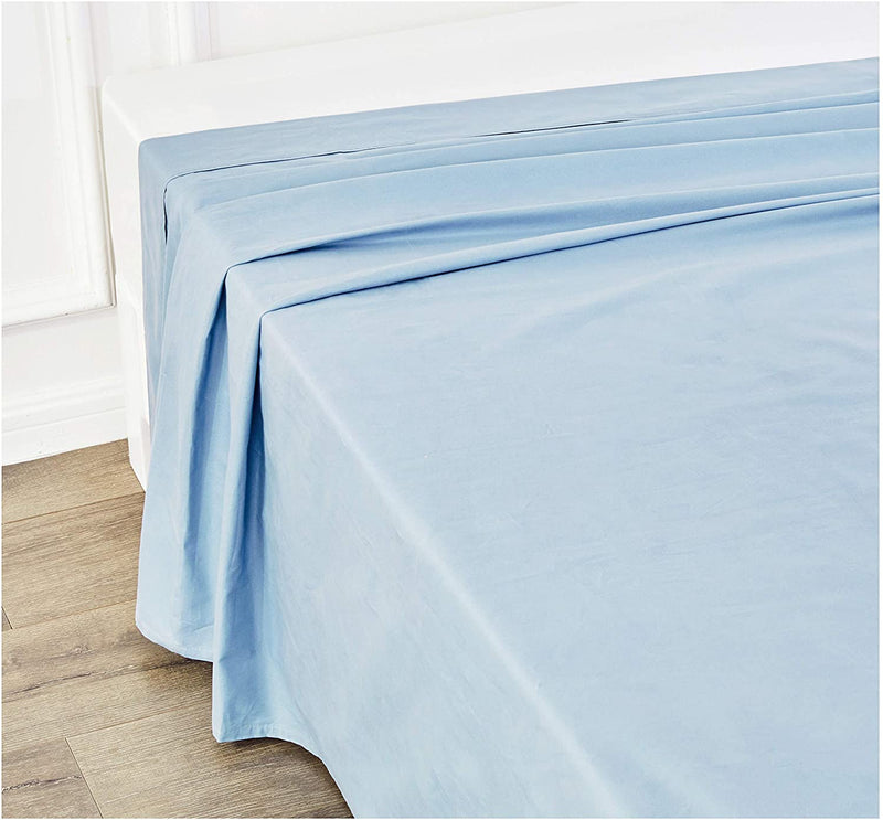 Cambik Lightweight Soft 500 TC Organic Cotton Bhagalpuri Chadar Odhne Wali All Season | Chadar for Sleeping AC Blanket for Summer | Chadar Cotton (60 X 90 inch) - Pack of 2 Pcs (Electric Blue)