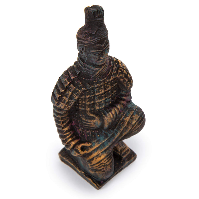 Truu Design, Antique Bronze, CTG Ancient Traditional Terracotta Warrior Figurine Set, 6.5 x 6.5 inches, 12 Pieces