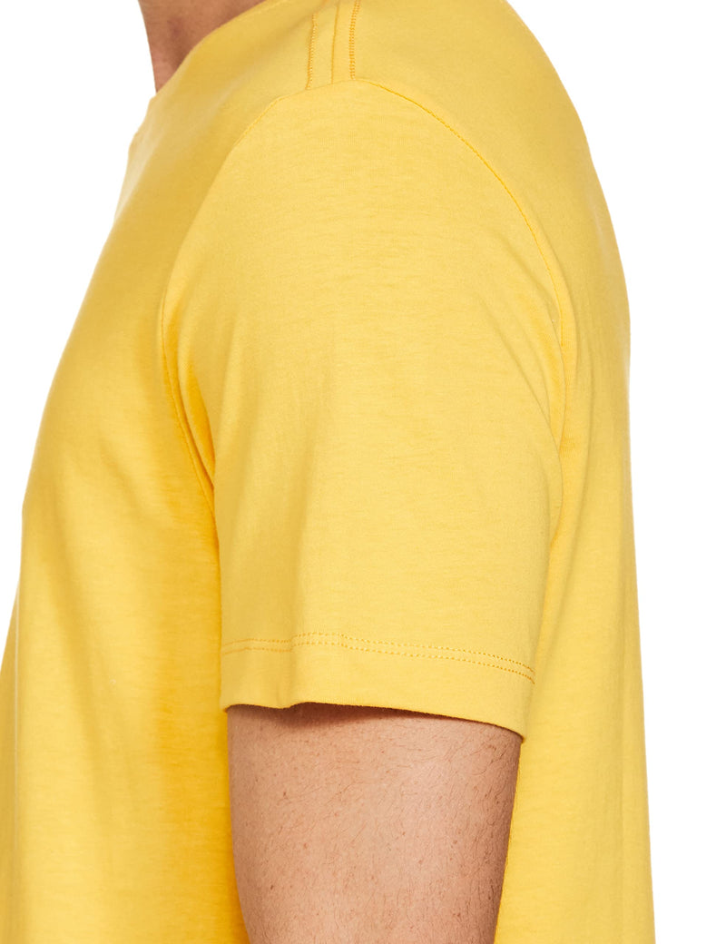 U.S. POLO ASSN. Men Slim Half Sleeve Round Neck T Shirts (Ustshs1376_Large_Yellow)