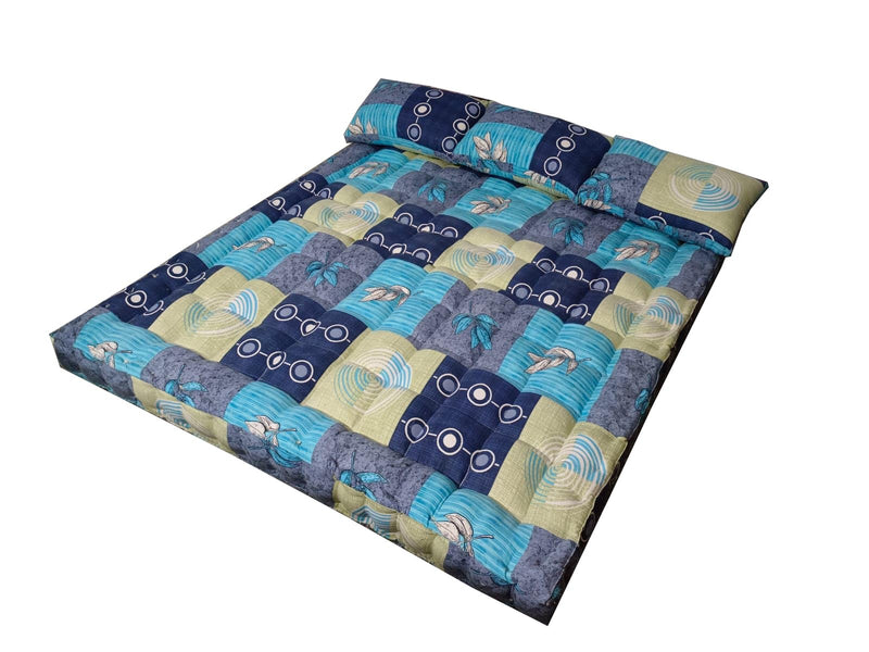 FMS Mattress - Organic Kapok/Silk Cotton/Ilavam Panju King Size Mattress.[ Size 6 x 6.5 ft/ 72 x 78 x 6 Inches ](Multicolour)