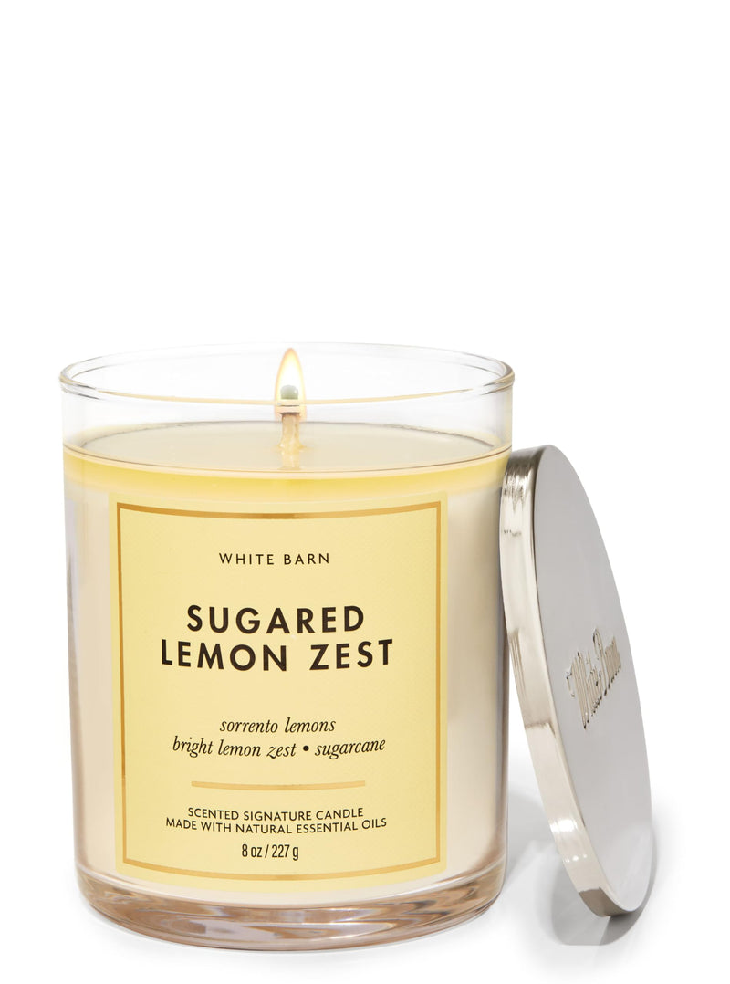 Bath & Body Works Sugared Lemon Zest Signature Single Wick Candle 227g