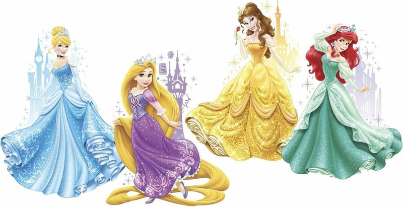 GADGETS WRAP Disney Princesses & Castles Peel and Stick Giant Wall Decals