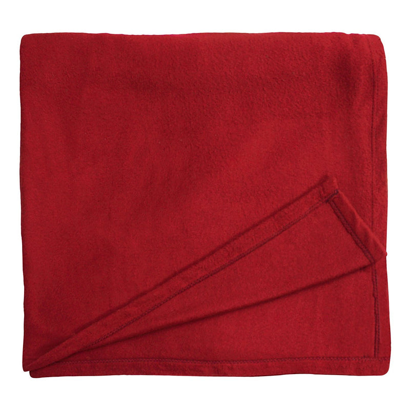 Goyal's ® Single Fleece Blanket Blue & Red Set of 2