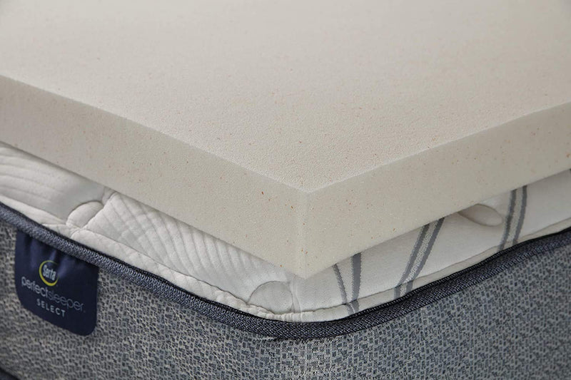 Serta CopperGel Cooling, Pressure-Relieving Memory Foam Mattress Topper, 3 Inch, Twin