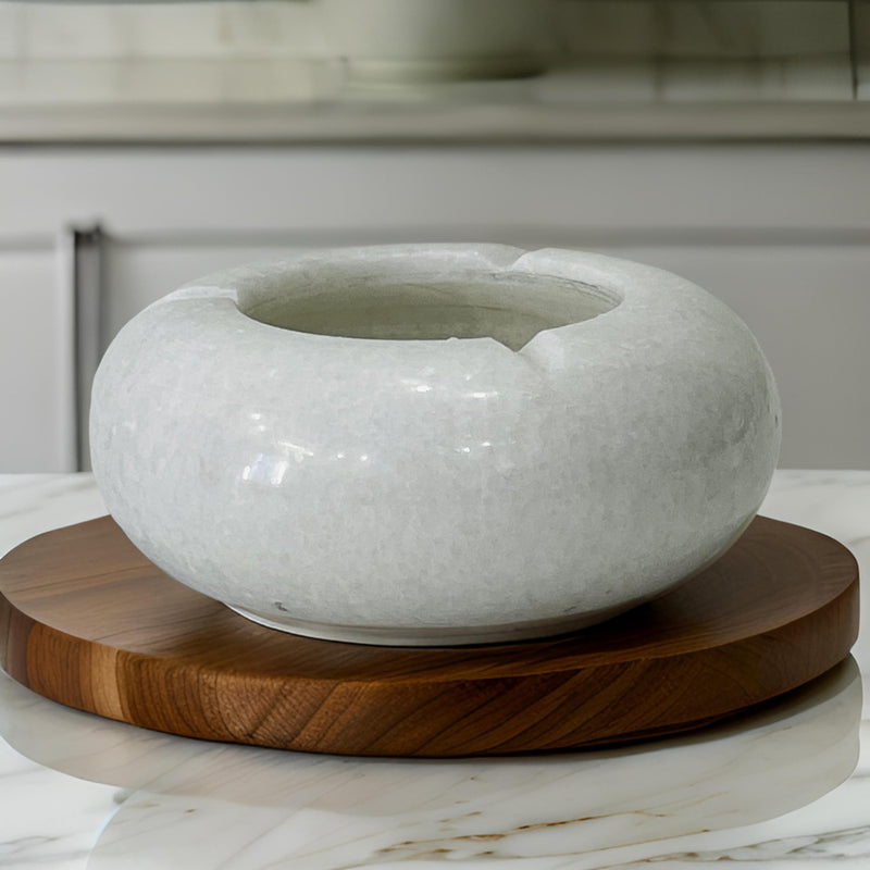 MARVELLMARBLES Ashtray, Round Tabletop Ashtray Indoor Outdoor Use Cigarette Cigar Ash Holder Desktop Smoking With Stand. (without stand) 3.5 Inch