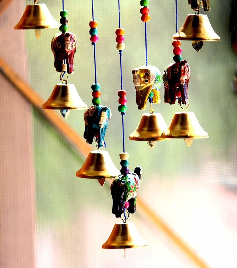 Brothers Creation Handcrafted Rajasthani Bells Design Wall Hanging Decorative wind chimes home Décor