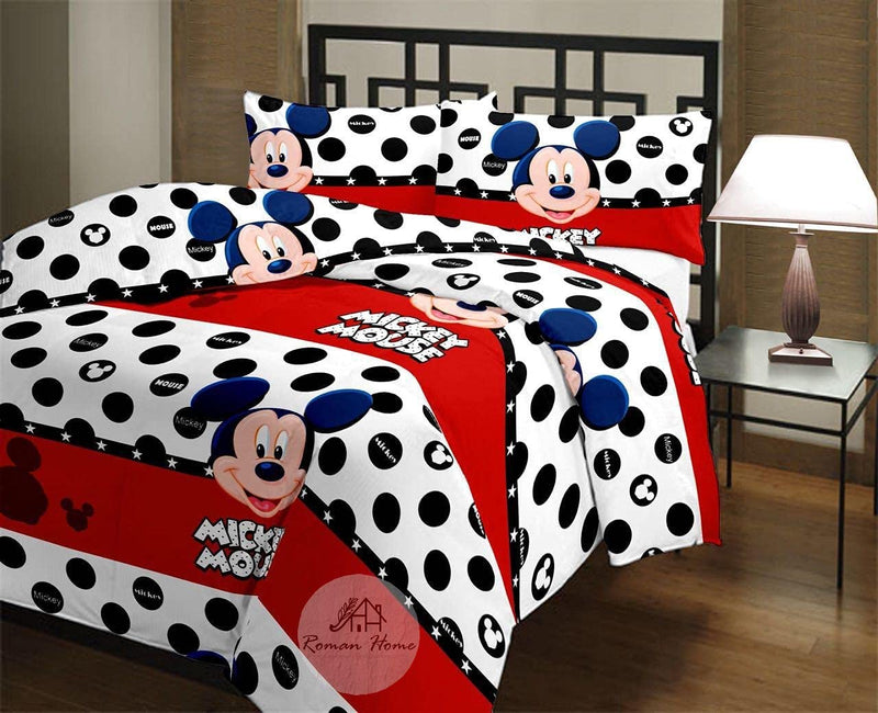 ROMAN HOME Cartoon Kids Design Print only Single Bed Reversible AC Blanke/AC Dohar/Quilt (Single Bed d- 8)