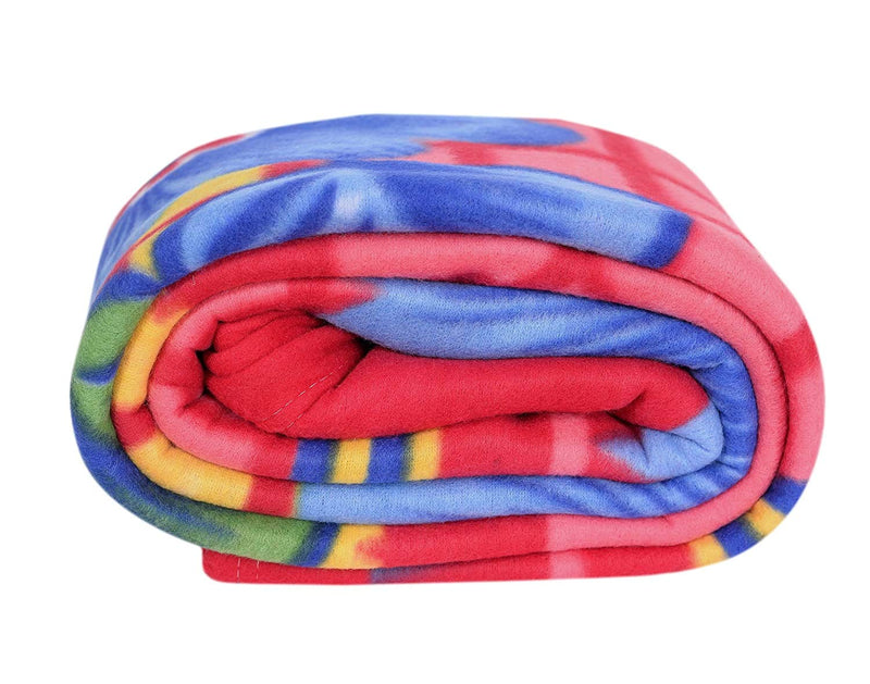 DSquared Fleece Printed Single Bed Blanket Multicolour- Set of 10