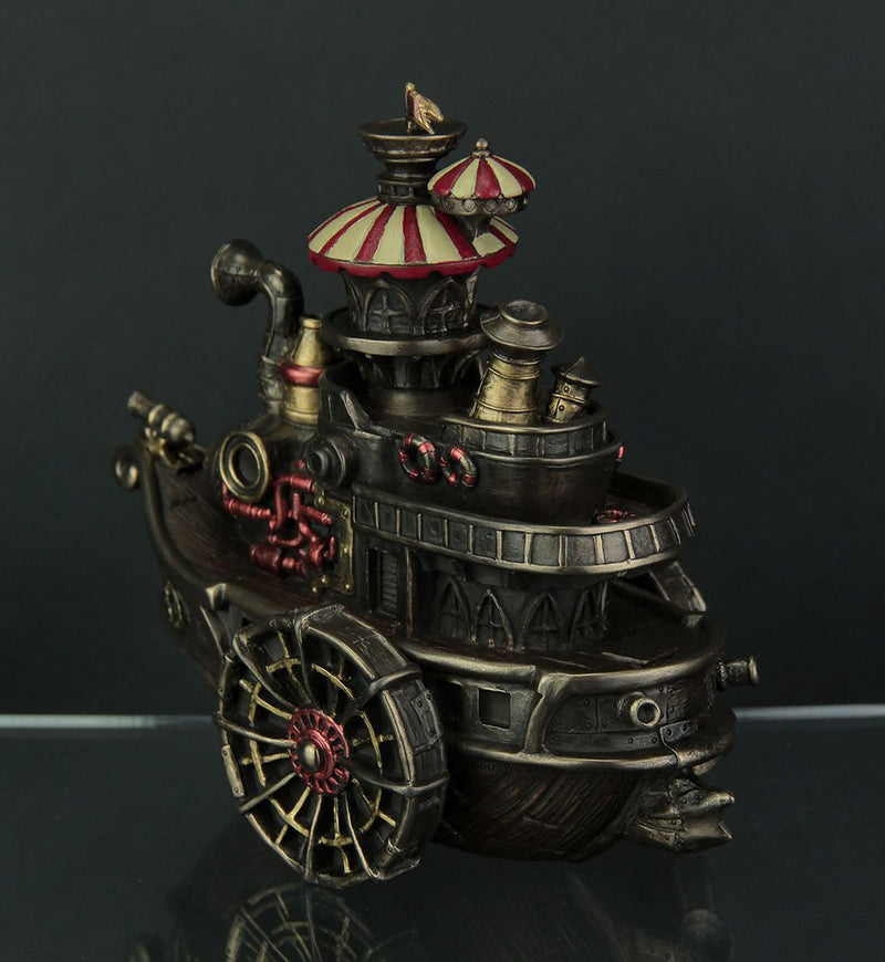 Veronese Design Hand Painted Steampunk Style Airship Gondola Statue