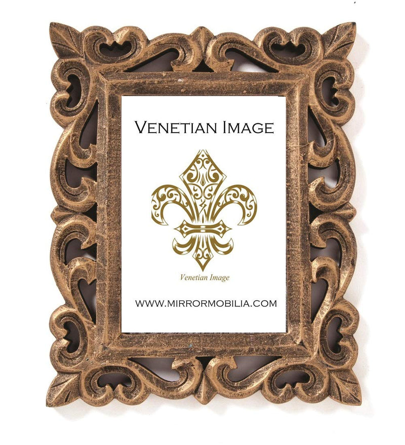 Venetian Silver Accent Modern Cut Glass Beveled Designer Mirror for Home Décor, Foyer, Hallway |24x36 Inches | by Venetian Image