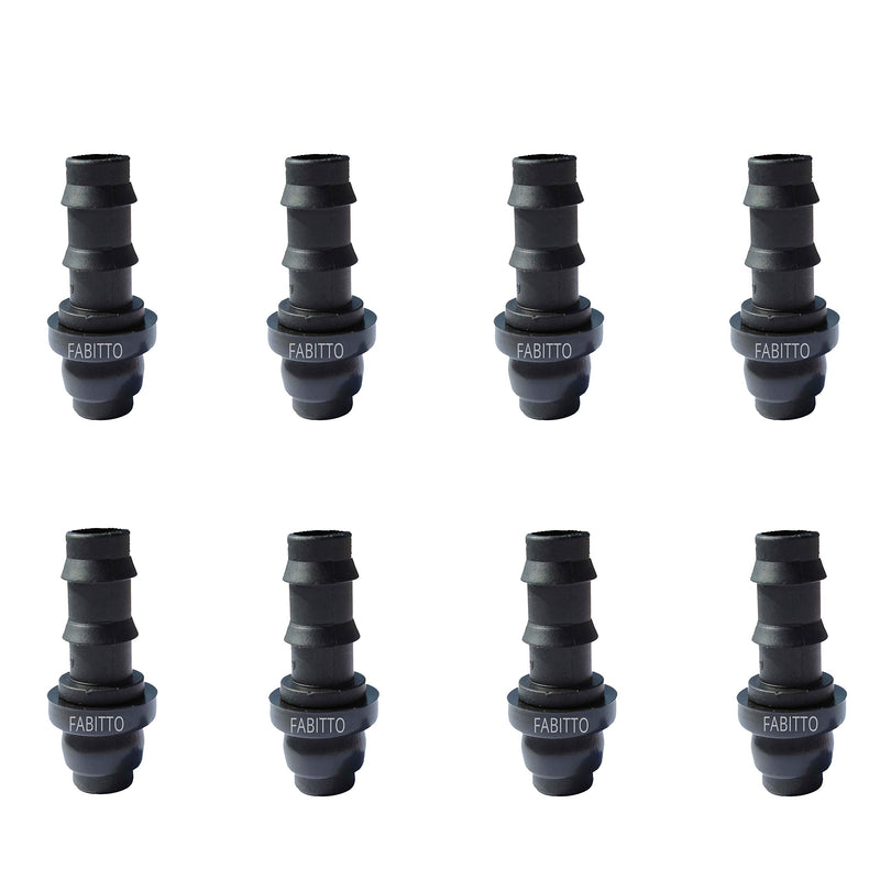 FABITTO 16mm Drip Irrigation Pipe Rubber Grommet Start Connectors Garden Watering take Off for Hose PVC Pipe Set of 150.