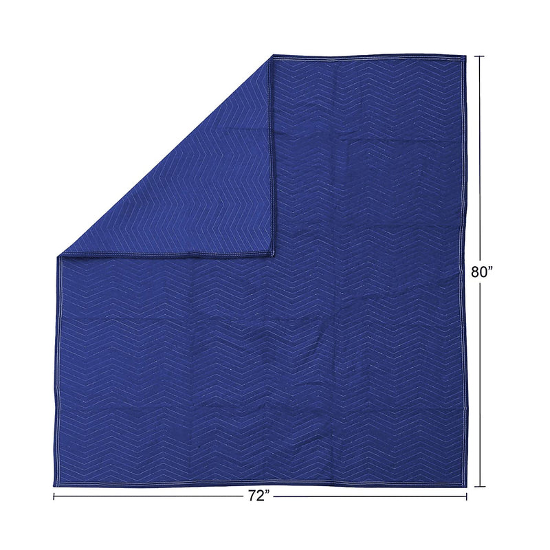 WELIV Homes 72 x 80 inch Non-Woven Padded Moving Blanket,blue