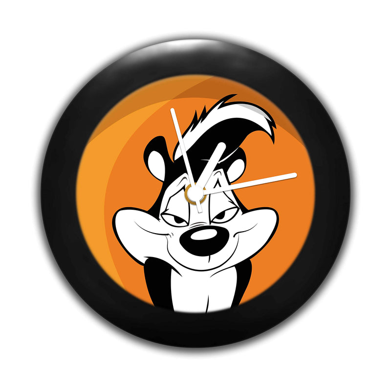 MCSID RAZZ- Looney Tunes Pepe Le Pew Design Table Clock Desk Clock |Table Clock for Office, Birthday Gift Officially Licensed by Turner Entertainment Co, USA (India)