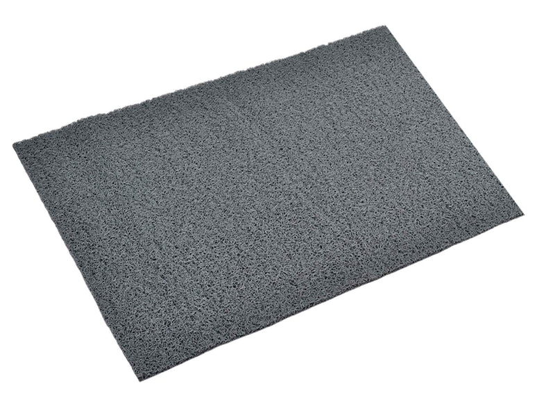 Amazon Brand - Solimo Modern Rubber Anti Slip Door Mat ( Standard , 16"x24'' , Grey)