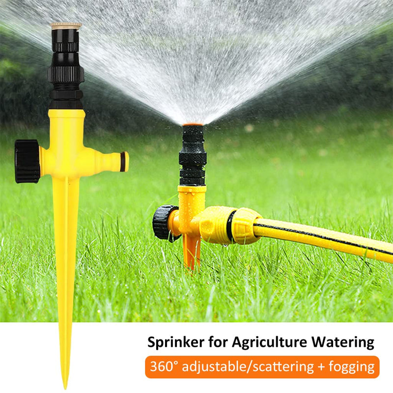 Optifit® Garden Sprinker for Garden Agriculture Watering, 360° Rotating Irrigation Sprinkler Adjustable Irrigation Angle Sprinkler, Gardening Watering Systems for Outdoor Garden Yard Lawns