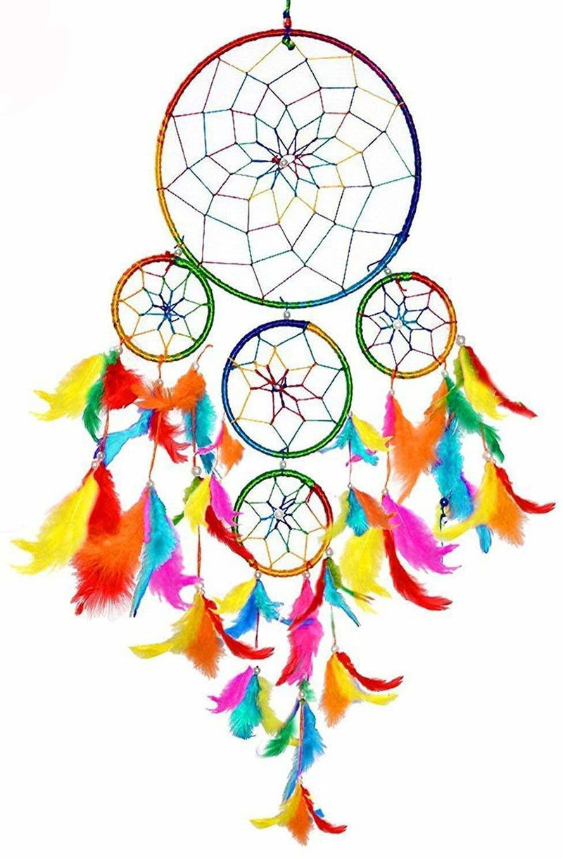 001 dream catcher Glass, Cotton Windchime (20 inch, Multicolor)